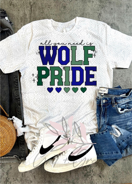 All you need is Wolf Pride- Reptile Tee