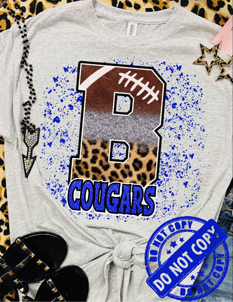 Buna Cougars Football with splatter